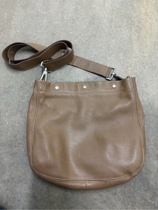 RUDSAK Handbags - RUDSAK Taupe/Brown Pebbled Leather Shoulder Bag crossbody